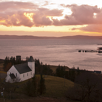 Buy canvas prints of  Loch Uig Sunset by Derek Whitton