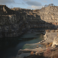 Buy canvas prints of  Middle Peak Quarry, Wirksworth by Andy Stafford