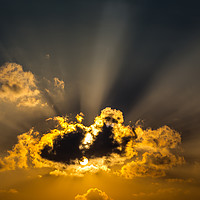 Buy canvas prints of The Sun and Clouds by Hassan Najmy