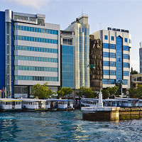 Buy canvas prints of buildings of Male' by Hassan Najmy