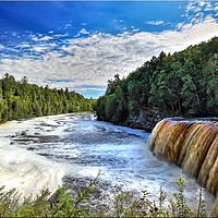 Buy canvas prints of Tahquamenon Falls in Michigan by Nataliya Dubrovskaya