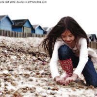 Buy canvas prints of Making sandcastles... by michelle rook