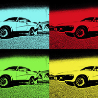 Buy canvas prints of TR7 in pop art by michelle rook