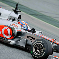 Buy canvas prints of Jenson Button - Catalunya - Spain 2010 by SEAN RAMSELL