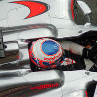 Buy canvas prints of Jenson Button - by SEAN RAMSELL