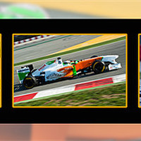 Buy canvas prints of Adrian Sutil - Force India Collection 2011 by SEAN RAMSELL