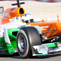 Buy canvas prints of Paul di Resta - Spain - 2012 Force India by SEAN RAMSELL