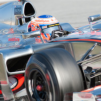 Buy canvas prints of Jenson Button 2012 Spain by SEAN RAMSELL