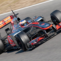 Buy canvas prints of Jenson Button 2012 - Spain by SEAN RAMSELL
