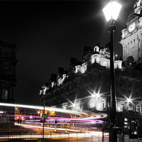 Buy canvas prints of Edinburgh Light Trails by Neil Young