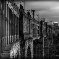 Buy canvas prints of High Level Bridge Newcastle by Neil Young