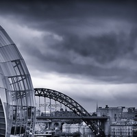 Buy canvas prints of Over the Tyne by Neil Young