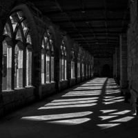 Buy canvas prints of Durham Cathedral Cloisters by Neil Young