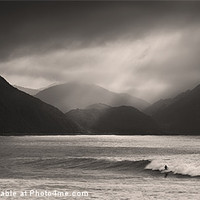 Buy canvas prints of Lone Surfer by Creative Photography Wales