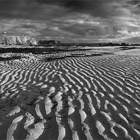 Buy canvas prints of Freshwater Sand Pattern by Creative Photography Wales
