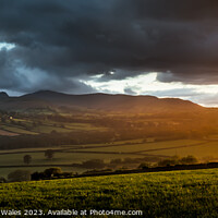 Buy canvas prints of Usk Valley View by Creative Photography Wales