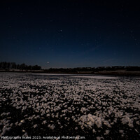 Buy canvas prints of Mynydd Iltyd Frozen Landscape Night Sky by Creative Photography Wales