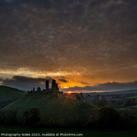 Buy canvas prints of Corfe Castle view Dorset by Creative Photography Wales