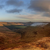 Buy canvas prints of Pen Cerrig Calch Panorama by Creative Photography Wales