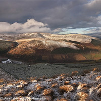 Buy canvas prints of Brecon Beacons winter panorama by Creative Photography Wales