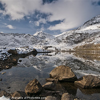 Buy canvas prints of Snowdon winter view by Creative Photography Wales