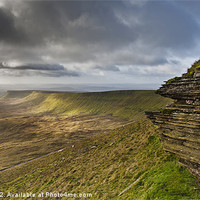 Buy canvas prints of Brecon Beacons Rock Face by Creative Photography Wales