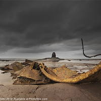 Buy canvas prints of The Wreck at Saltwick Bay by Creative Photography Wales