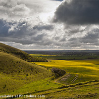 Buy canvas prints of Pewsey Vale Spring Landscape by Creative Photography Wales