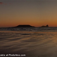 Buy canvas prints of Worms Head panorama by Creative Photography Wales