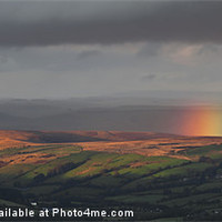 Buy canvas prints of Rydd Wen Fawr Rainbow by Creative Photography Wales