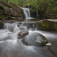 Buy canvas prints of Blaen y Glyn Falls by Creative Photography Wales