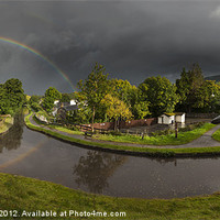 Buy canvas prints of Talybont Rainbow by Creative Photography Wales