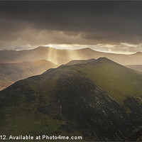 Buy canvas prints of Knott rigg last light by Creative Photography Wales