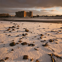 Buy canvas prints of Carew Castle winter view by Creative Photography Wales