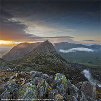 Buy canvas prints of Tryfan dusk by Creative Photography Wales