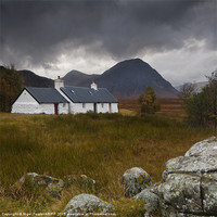 Buy canvas prints of Black Cottage Glencoe by Creative Photography Wales