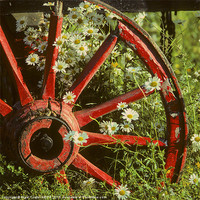 Buy canvas prints of Old cartwheel by Creative Photography Wales