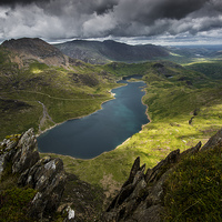 Buy canvas prints of Llyn Llydaw view by Creative Photography Wales