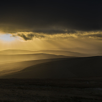 Buy canvas prints of Picws Du sunset glow by Creative Photography Wales