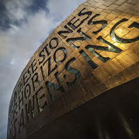 Buy canvas prints of The Cardiff Millennium Centre by Creative Photography Wales