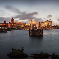 Buy canvas prints of Cardiff Bay Panorama by Creative Photography Wales