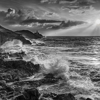 Buy canvas prints of Mumbles Lighthouse by Creative Photography Wales