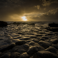 Buy canvas prints of Southerndown Sundown by Creative Photography Wales