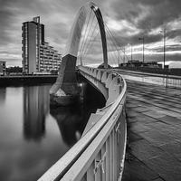 Buy canvas prints of  Squinty Bridge curves by Creative Photography Wales