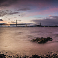 Buy canvas prints of  The two bridges on the Forth by Creative Photography Wales