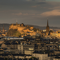 Buy canvas prints of  Edinburgh Cityscape by Creative Photography Wales