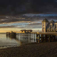 Buy canvas prints of Penarth Pier Sunrise by Creative Photography Wales