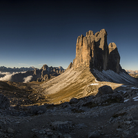 Buy canvas prints of Tre Cime, Dolomites Landscape by Creative Photography Wales