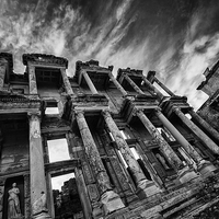 Buy canvas prints of The Library at Ephesus in Turkey by Creative Photography Wales