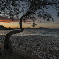 Buy canvas prints of Souda Bay Sunset, Crete, Greece by Creative Photography Wales